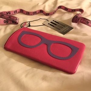 NWT Genuine Leather Glasses Case Wallet Teacher